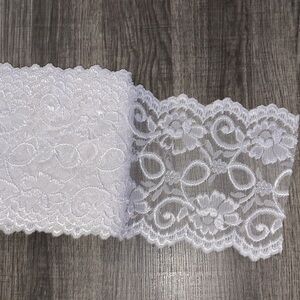 4 Yards Soft Bridal White Lace Vintage